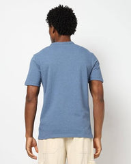 Mens Regular Logo Slim Fit T-Shirts, Blue, S