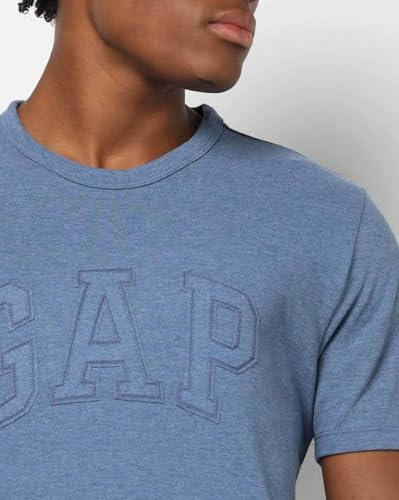 Mens Regular Logo Slim Fit T-Shirts, Blue, S