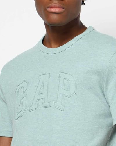 Mens Regular Logo Slim Fit T-Shirts, Aqua, S