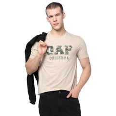 Men's Logo Print Slim Crew Neck T-Shirt
