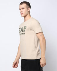 Men's Logo Print Slim Crew Neck T-Shirt
