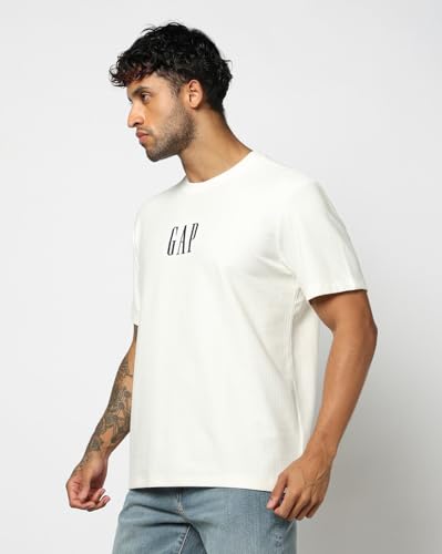 Men's Logo Print Relaxed Crew Neck T-Shirt