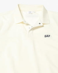 Men's Slim Polo Neck T-Shirt, Off White, L