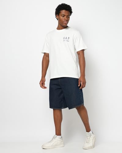 Mens Regular Nautical Relaxed Fit T-Shirts, Off White, L