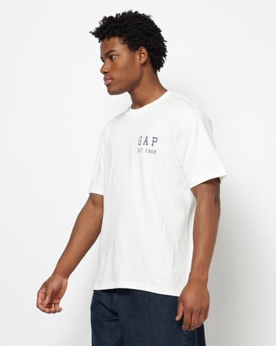 Mens Regular Nautical Relaxed Fit T-Shirts, Off White, L