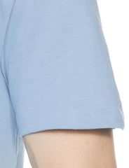 GAP Men Printed Slim Fit Round Neck Half Sleeves T-Shirt,Blue,L