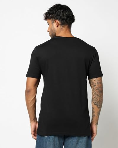 Men's Logo Print Slim Crew Neck T-Shirt