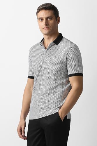Van Heusen Men's Regular Fit T-Shirt (VHKWVRGFD50051_Grey