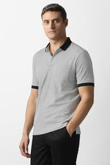 Van Heusen Men's Regular Fit T-Shirt (VHKWVRGFD50051_Grey