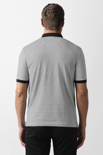 Van Heusen Men's Regular Fit T-Shirt (VHKWVRGFD50051_Grey