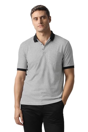 Van Heusen Men's Regular Fit T-Shirt (VHKWVRGFD50051_Grey