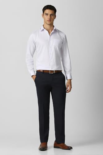 Men Lilac Textured Full Sleeves Wedding Shirt
