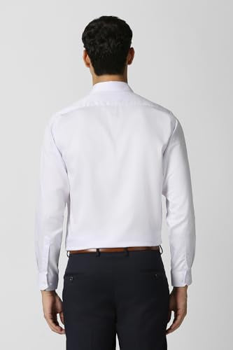 Men Lilac Textured Full Sleeves Wedding Shirt