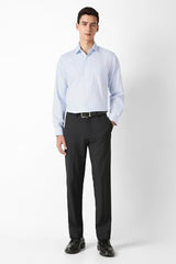 Men Light Blue Textured Full Sleeves Formal Shirt