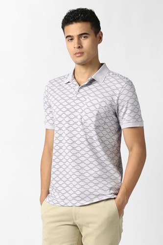 Van Heusen Men's Regular T-Shirt (VHKWWRGF554992_Grey