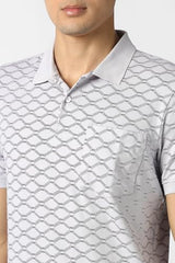 Van Heusen Men's Regular T-Shirt (VHKWWRGF554992_Grey