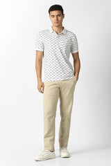 Van Heusen Men's Regular T-Shirt (VHKWWRGFD02770_White