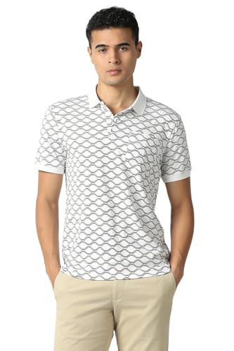 Van Heusen men's white long-sleeve T-shirt, casual upper clothing, shown on a plain background.
