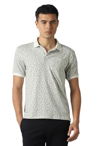 Van Heusen Men's Regular T-Shirt (VHKWWRGFG49806_Grey
