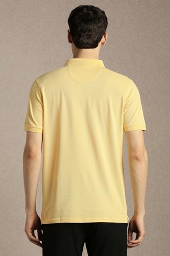 Louis Philippe Striped Polo Collar Cotton Golf Leisure T Shirt