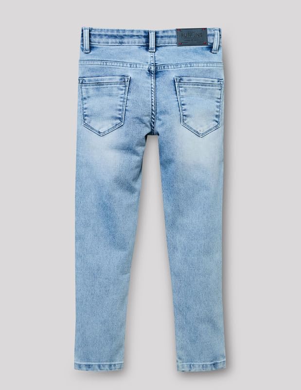 RUFF Solid Cotton Poly Jeans | Full Length | Fixed Waist | Regular Fit | Casual Wear Stone