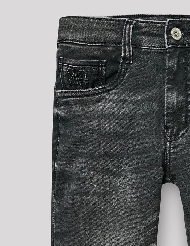 RUFF Solid Cotton Poly Jeans | Full Length | Fixed Waist | Regular Fit | Casual Wear Black