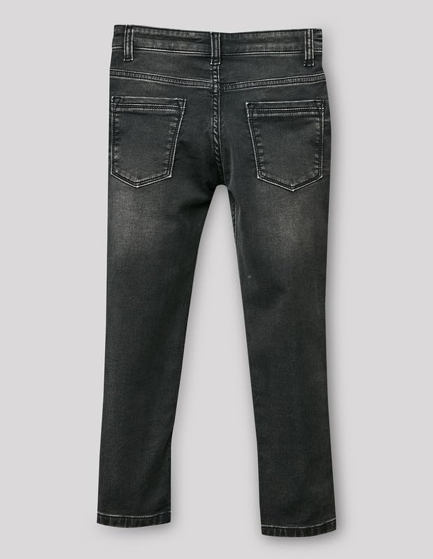 RUFF Solid Cotton Poly Jeans | Full Length | Fixed Waist | Regular Fit | Casual Wear Black