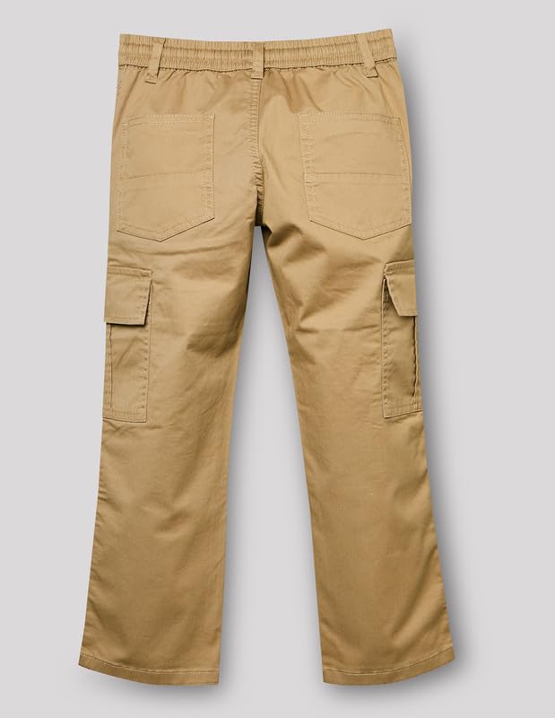 RUFF Solid Cotton Trouser | Full Length | Round Elastic | Regular Fit | Casual Wear Khaki