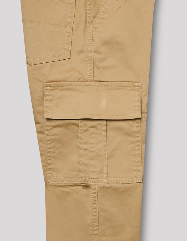 RUFF Solid Cotton Trouser | Full Length | Round Elastic | Regular Fit | Casual Wear Khaki