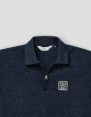 RUFF Boys Indigo Zip Collar Polo T-Shirt | Half Sleeves | Casual Wear