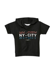 RUFF Black Striper Polo Neck T-Shirt | Half Sleeves | Casual Wear