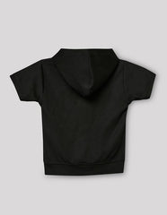RUFF Black Striper Polo Neck T-Shirt | Half Sleeves | Casual Wear