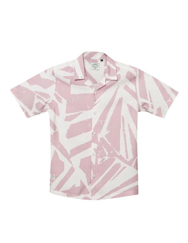 RUFF Onion Pink Soft Fabric Printed Shirt | Half Sleeves | Casual Wear