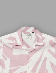 RUFF Onion Pink Soft Fabric Printed Shirt | Half Sleeves | Casual Wear