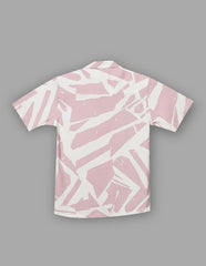 RUFF Onion Pink Soft Fabric Printed Shirt | Half Sleeves | Casual Wear