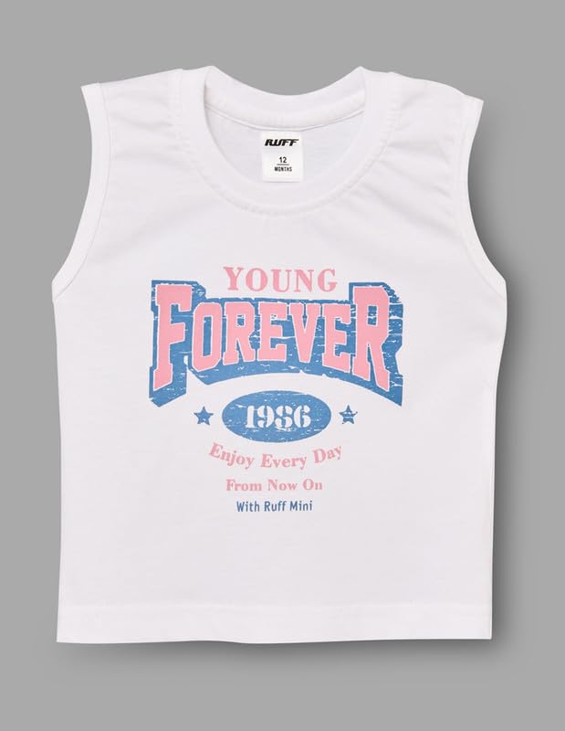 RUFF Casual Pink Checks Shirt with Sleeveless T-Shirt | Half Sleeves | Casual Wear