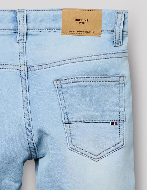 RUFF Boys Light Blue Washed Denim Jeans | Full Length | Casual Wear