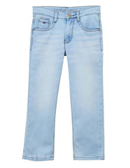 RUFF Boys Light Blue Washed Denim Jeans | Full Length | Casual Wear