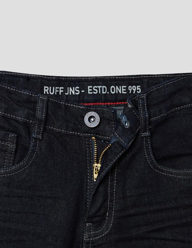 RUFF Boys Dark Blue Denim Jeans | Full Length | Casual Wear