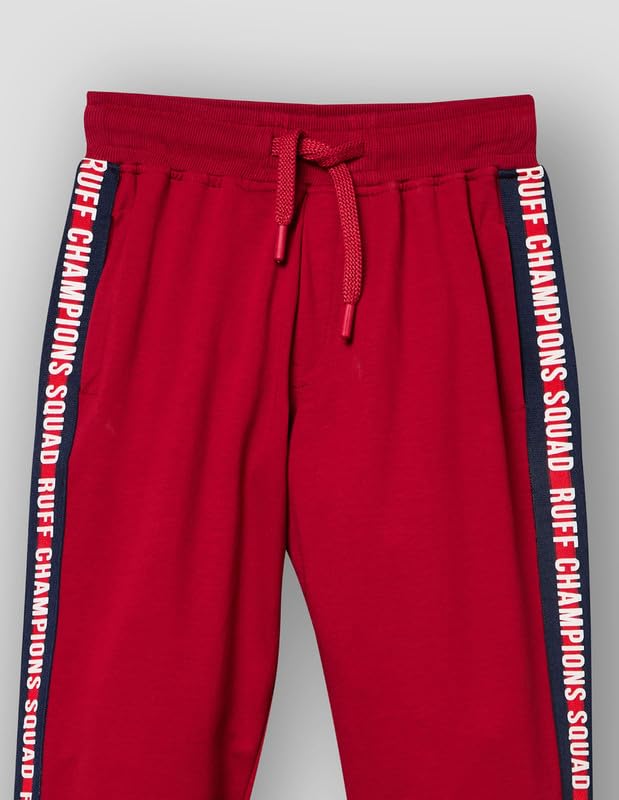 RUFF Maroon Red Knitted Straight Fit Fashion Jogger Pants | Full Length | Casual Wear