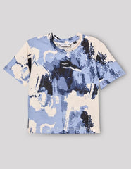 RUFF Blue All Over Printed Co-Ord Set | Half Sleeves | Casual Wear