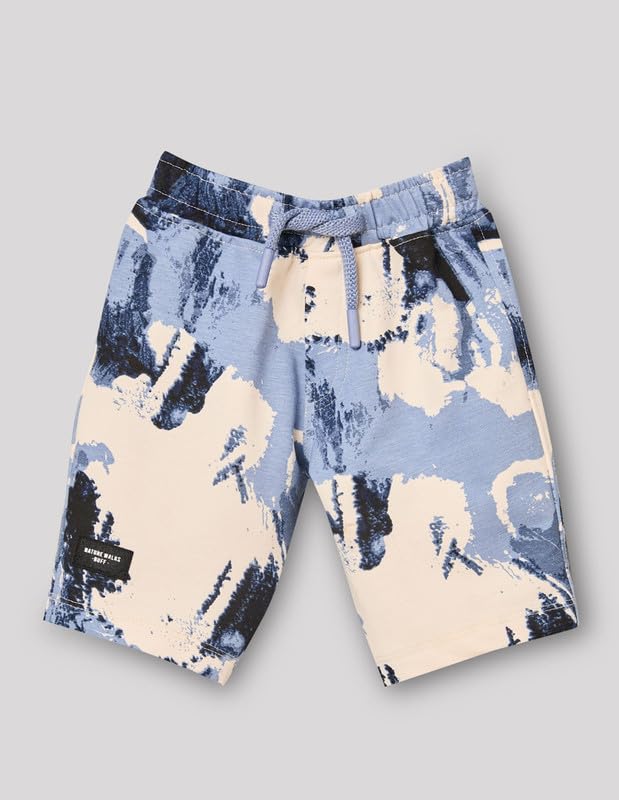 RUFF Blue All Over Printed Co-Ord Set | Half Sleeves | Casual Wear