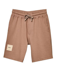 RUFF Fawn Cotton Ribbed Textured Bermuda | Above Knee | Casual Wear