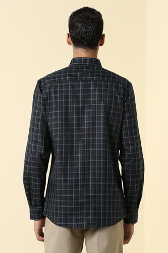 Men Black Check Full Sleeves Formal Shirt
