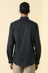 Men Black Check Full Sleeves Formal Shirt