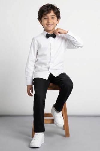 Allen Solly Boys White Solid Party Shirt