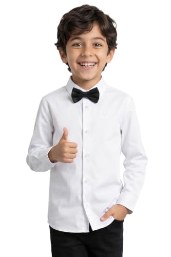 Allen Solly Boys White Solid Party Shirt