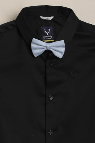 Allen Solly Boys Black Solid Party Shirt