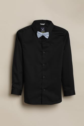 Allen Solly Boys Black Solid Party Shirt