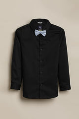 Allen Solly Boys Black Solid Party Shirt